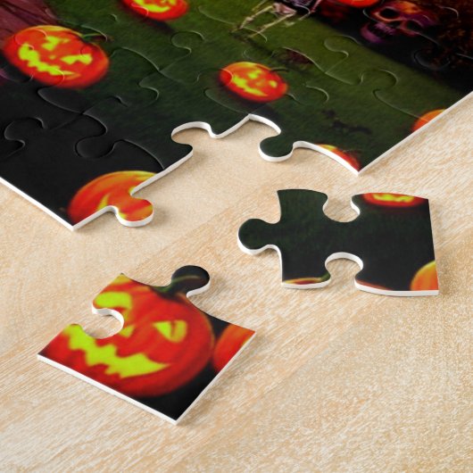 Halloween feest voor katten! legpuzzel (Zijkant)