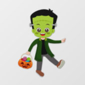 Halloween Feest voor Kids Frankenstein Raamsticker (Vel)
