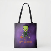 Halloween Feest voor Kids Frankenstein Tote Bag (Voorkant)