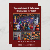 Halloween feest voor kinderen kaart (Voorkant / Achterkant)