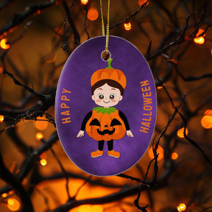 Halloween Feest voor Kinderen Pompoen Keramisch Ornament