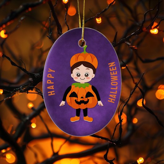 Halloween Feest voor Kinderen Pompoen Keramisch Ornament