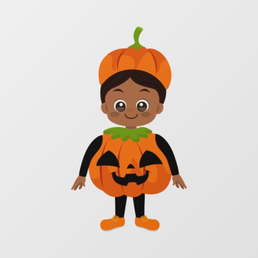 Halloween Feest voor Kinderen Pompoen Raamsticker (Vel)