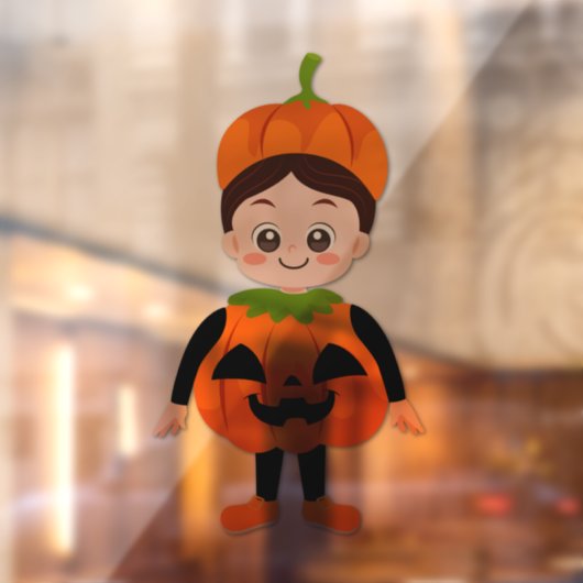 Halloween Feest voor Kinderen Pompoen Raamsticker (Vel 2)