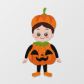Halloween Feest voor Kinderen Pompoen Raamsticker (Vel)