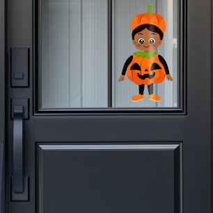 Halloween Feest voor Kinderen Pompoen Raamsticker