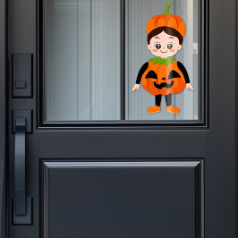 Halloween Feest voor Kinderen Pompoen Raamsticker