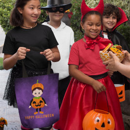 Halloween Feest voor Kinderen Pompoen Tote Bag