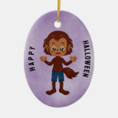 Halloween Feest voor Kinderen Weerwolf Keramisch Ornament (Voorkant)