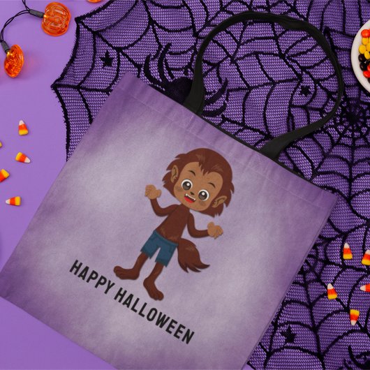 Halloween Feest voor Kinderen Weerwolf Tote Bag