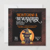 Halloween feest voordat truc of behandelen begint kaart (Voorkant)