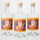  Halloween Feest 'Wake the Dead' Likeurfles Etiket (Flessen)