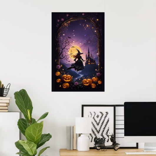 Halloween Feestavond v1 Poster (Thuiskantoor)