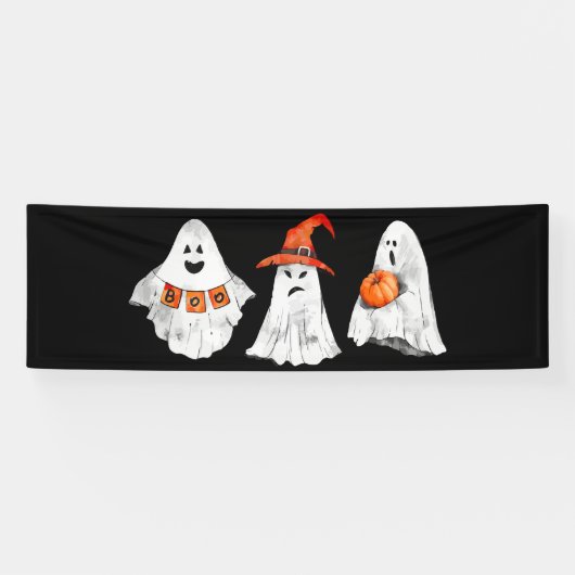 Halloween-feestbanner, Halloween-feestdecoratie th Spandoek (Horizontaal)