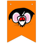 Halloween-feestbanner met Heks, Geest en Vampier Vlaggetjes (Tweede vlag)