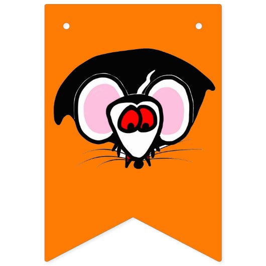 Halloween-feestbanner met Heks, Geest en Vampier Vlaggetjes (Tweede vlag)