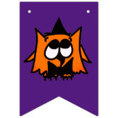 Halloween-feestbanner met Heks, Geest en Vampier Vlaggetjes (Eerste vlag)
