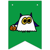 Halloween-feestbanner met Heks, Geest en Vampier Vlaggetjes (Derde vlag)