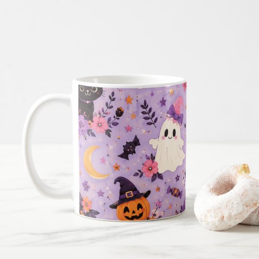 Halloween Feestbeker Koffiemok (Met donut)