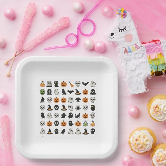 Halloween Feestbordje Papieren Bordje (Feest)