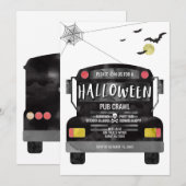 Halloween Feestbus Kaart (Voorkant / Achterkant)