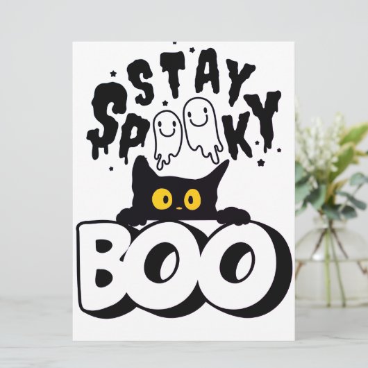 HALLOWEEN FEESTDAGENKAART (Staand voorkant)