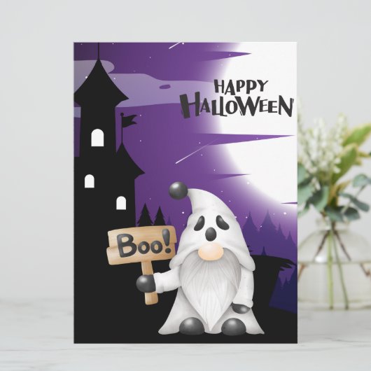 HALLOWEEN FEESTDAGENKAART (Staand voorkant)