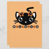HALLOWEEN FEESTDAGENKAART (Voorkant / Achterkant)