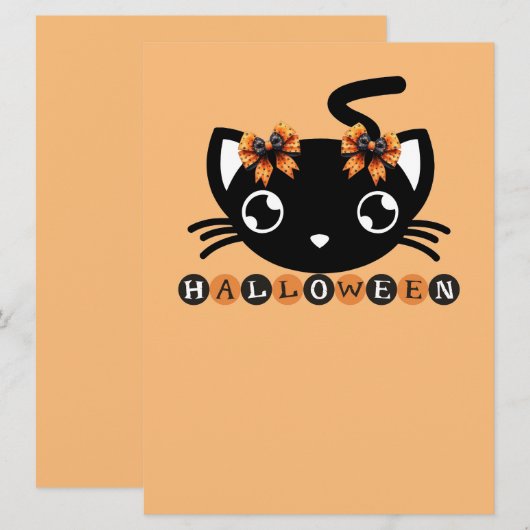 HALLOWEEN FEESTDAGENKAART (Voorkant / Achterkant)