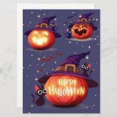 HALLOWEEN FEESTDAGENKAART (Voorkant / Achterkant)