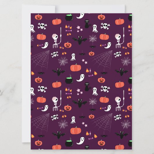 Halloween Feestdagenkaart (Voorkant)