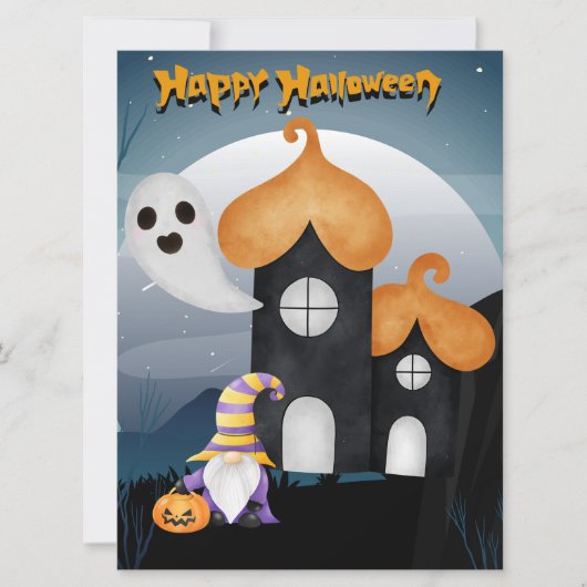 HALLOWEEN FEESTDAGENKAART (Voorkant)