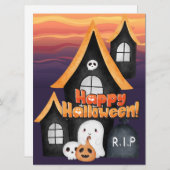 HALLOWEEN FEESTDAGENKAART (Voorkant / Achterkant)
