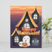 HALLOWEEN FEESTDAGENKAART (Staand voorkant)