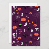 Halloween Feestdagenkaart (Voorkant / Achterkant)