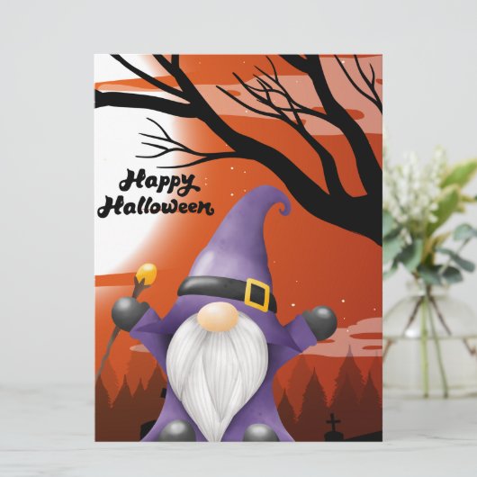 HALLOWEEN FEESTDAGENKAART (Staand voorkant)