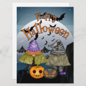 HALLOWEEN FEESTDAGENKAART (Voorkant / Achterkant)