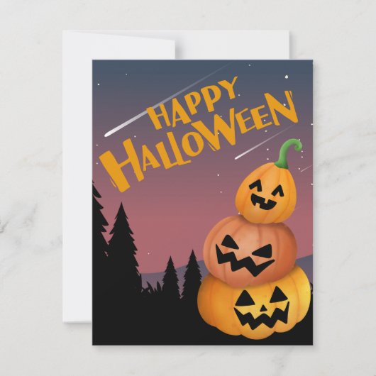 HALLOWEEN FEESTDAGENKAART (Voorkant)