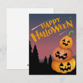 HALLOWEEN FEESTDAGENKAART (Voorkant / Achterkant)