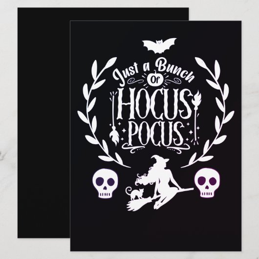 HALLOWEEN FEESTDAGENKAART (Voorkant / Achterkant)