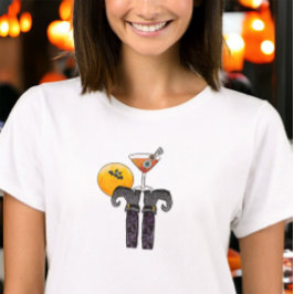 Halloween Feestelijke Drink Heksenschoenen Schatti T-shirt