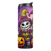 Halloween feestelijke gnoom thermosbeker (Gedraaid links)