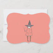 Halloween Feestheks Kaart (Achterkant)