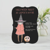 Halloween Feestheks Kaart (Staand voorkant)