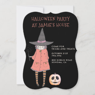 Halloween Feestheks Kaart