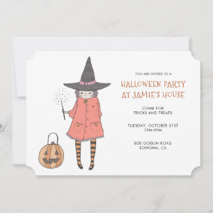 Halloween Feestheks Kaart