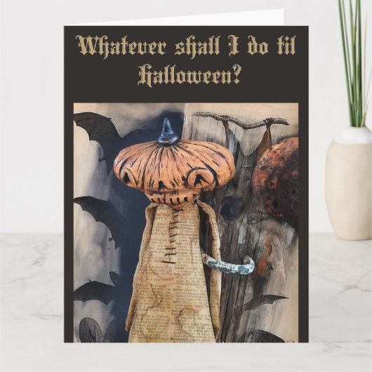 Halloween Feestje Benodigdheden Cadeaubon JOL Kaart (Voorkant)