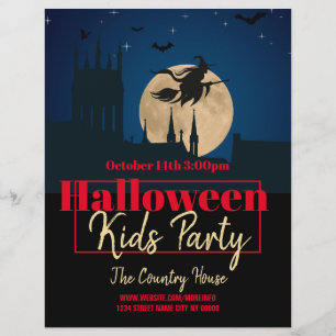Halloween-feestje evenement flyer