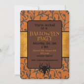 Halloween Feestje Whimsical Patroon Kaart (Voorkant)