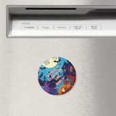 Halloween feestkaart magneet (Insitu (Vaatwasser))